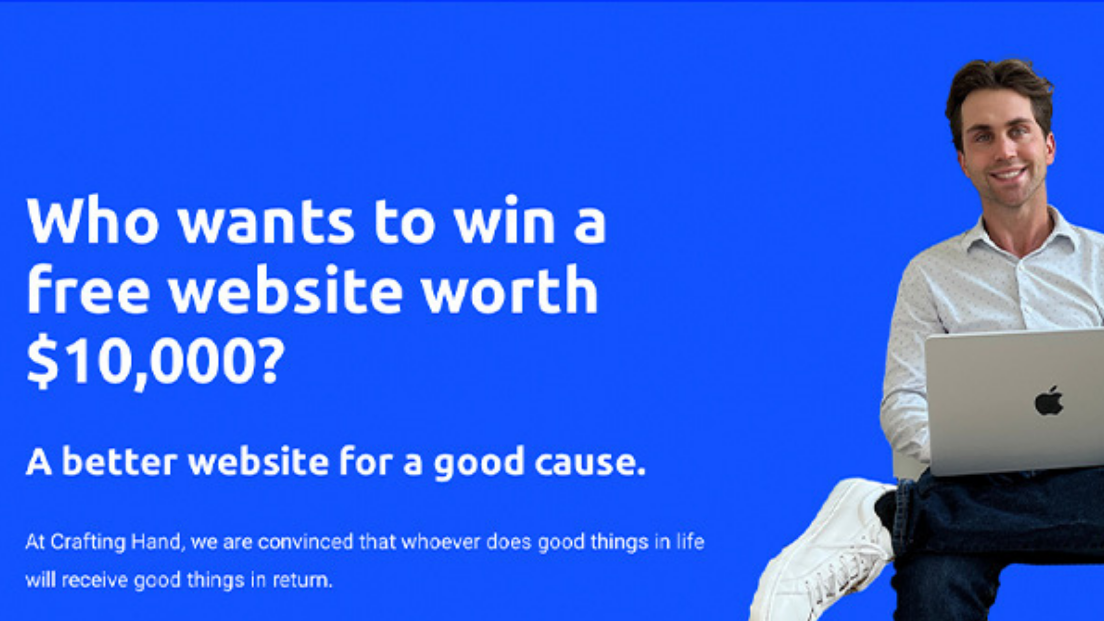 Who wants to win a free website worth $10,000?